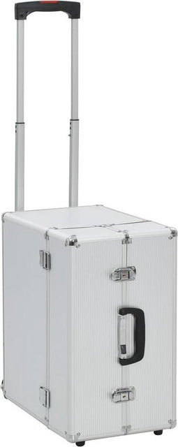 vidaXL - Pilotentrolley - 47x39x27 - cm - aluminium - zilverkleurig
