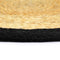 vidaXL - Placemats - 4 - st - 38 - cm - jute - en - katoen - natuurlijk - en - zwart