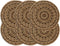 vidaXL - Placemats - 4 - st - 38 - cm - jute - en - katoen - natuurlijk - en - marineblauw