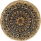 vidaXL - Placemats - 4 - st - rond - 38 - cm - jute - donkerblauw