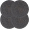 vidaXL - Placemats - 4 - st - rond - 38 - cm - jute - donkergrijs