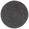 vidaXL - Placemats - 4 - st - rond - 38 - cm - jute - donkergrijs