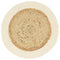 vidaXL - Placemats - 4 - st - rond - 38 - cm - jute - en - katoen - natuurlijk