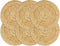 vidaXL - Placemats - 4 - st - rond - 38 - cm - jute - natuurlijk