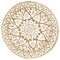 vidaXL - Placemats - 4 - st - rond - 38 - cm - jute - wit
