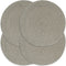 vidaXL - Placemats - 4 - st - rond - 38 - cm - katoen - effen - grijs