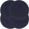vidaXL - Placemats - 4 - st - rond - 38 - cm - katoen - effen - marineblauw