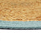vidaXL - Placemats - 6 - st - 38 - cm - jute - en - katoen - natuurlijk - en - groen
