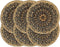 vidaXL - Placemats - 6 - st - rond - 38 - cm - jute - donkerblauw
