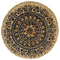 vidaXL - Placemats - 6 - st - rond - 38 - cm - jute - donkerblauw