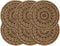 vidaXL - Placemats - 6 - st - rond - 38 - cm - jute - donkerbruin