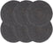 vidaXL - Placemats - 6 - st - rond - 38 - cm - jute - donkergrijs