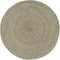 vidaXL - Placemats - 6 - st - rond - 38 - cm - jute - effen - grijs
