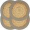 vidaXL - Placemats - 6 - st - rond - 38 - cm - jute - natuurlijk