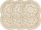 vidaXL - Placemats - 6 - st - rond - 38 - cm - jute - wit