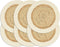 vidaXL - Placemats - 6 - st - rond - 38 - cm - jute - wit