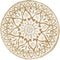 vidaXL - Placemats - 6 - st - rond - 38 - cm - jute - wit