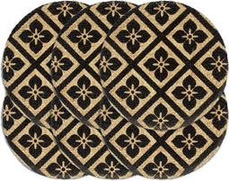 vidaXL - Placemats - 6 - st - rond - 38 - cm - jute - zwart