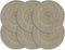 vidaXL - Placemats - 6 - st - rond - 38 - cm - jute - zwart
