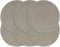 vidaXL - Placemats - 6 - st - rond - 38 - cm - katoen - effen - grijs