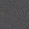 vidaXL - Placemats - 6 - st - rond - 38 - cm - katoen - effen - donkergrijs