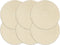 vidaXL - Placemats - 6 - st - rond - 38 - cm - katoen - natuurlijk