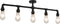 vidaXL Plafondlamp 3xE27 zwart