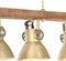 vidaXL Plafondlamp industrieel E27 mangohout messingkleurig