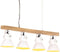 vidaXL Plafondlamp industrieel E27 mangohout wit