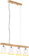 vidaXL Plafondlamp industrieel E27 mangohout wit