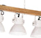 vidaXL Plafondlamp industrieel E27 mangohout wit