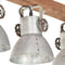 vidaXL Plafondlamp industrieel E27 mangohout zilverkleurig