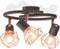 vidaXL Plafondlamp met 3 filament LED-lampen 12 W
