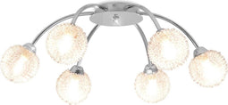 vidaXL Plafondlamp met 6 LED-lampen G9 240 W