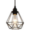 vidaXL Plafondlamp met diamantvorm 3xE27 zwart