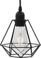 vidaXL Plafondlamp met diamantvormig 3xE27 zwart