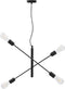 vidaXL Plafondlamp met filament peren 2 W E27 zwart
