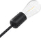 vidaXL Plafondlamp met filament peren 2 W E27 zwart