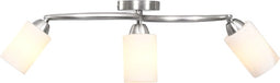 vidaXL Plafondlamp met keramieke cilindervormige kappen 3xE14 wit