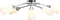 vidaXL Plafondlamp met keramieken cilindervormige kappen 5xE14 wit