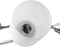 vidaXL Plafondlamp met keramieken cilindervormige kappen 5xE14 wit