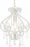 vidaXL Plafondlamp met kralen rond E14 roze