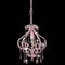 vidaXL Plafondlamp met kralen rond E14 roze