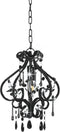 vidaXL Plafondlamp met kralen rond E14 wit