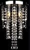vidaXL - Plafondlamp - met - kristalkralen - metaal - wit