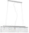 vidaXL Plafondlamp met kristallen kralen 104 cm zilverkleurig