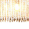 vidaXL Plafondlamp met kristallen kralen 104 cm zilverkleurig