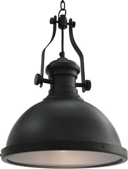 vidaXL Plafondlamp rond E27 zwart