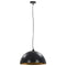 vidaXL Plafondlampen 2 st halfrond E27 50 cm zwart en goudkleurig