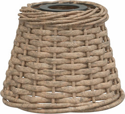 vidaXL - Plafondlampenkap - Ø15x12 - cm - wicker - bruin